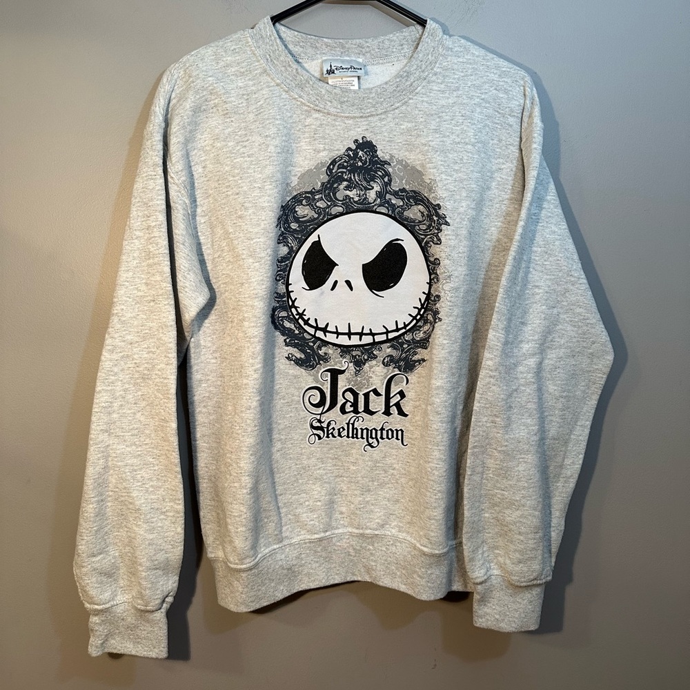 Disney Adult Sweatshirt - Jack Skellington Face Size Small